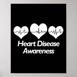 Poster Camisa De Sensibilização Para Mulheres Saúde Cardí