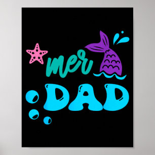 Poster Camisa de Sereia do Papai Mer Presentes de Família