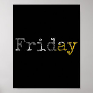 Poster Camisa de Sexta-feira - Presente de Aniversário Di