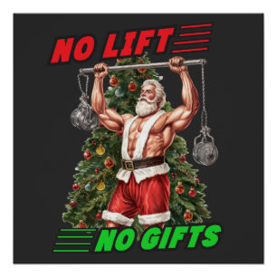 Pôster Camisa de Trabalho de Natal Presente Para Corred