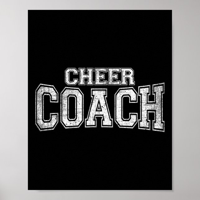 Poster Camisa de Treino de Equipe de Treinadores de Cheer (Frente)