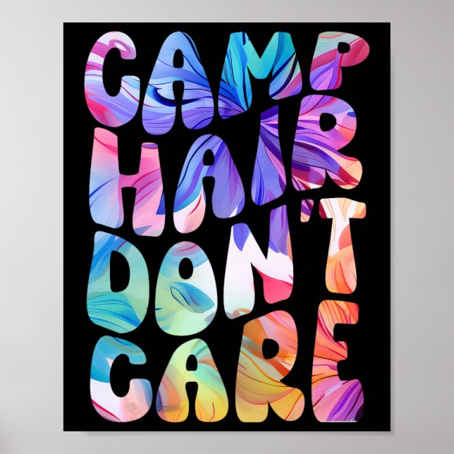 Poster Camisa de verão para menina Cabelo de Acampamento  (Frente)