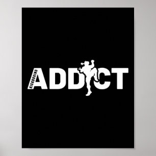 Poster Camisa de Viciado em Kickboxing Presente Instrutor