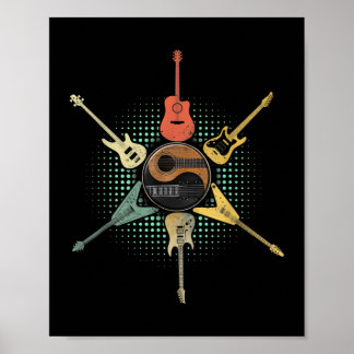 Poster Camisa De Violão. Estilo Retroativo, Presente Para