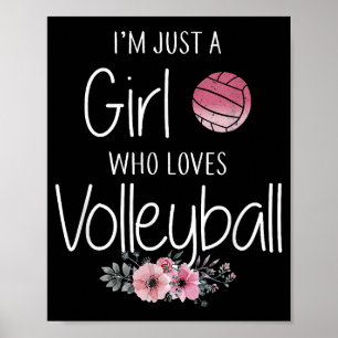 Poster Camisa De Voleibol Para Mulheres Adolescentes Fofo