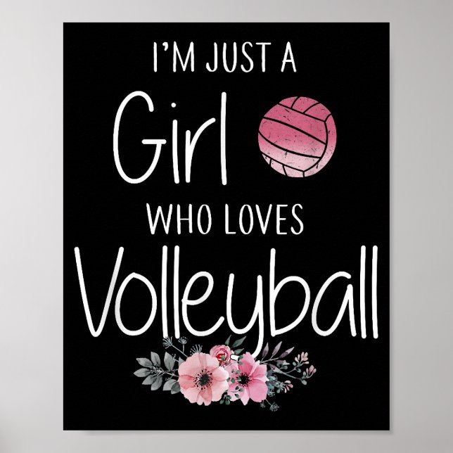 Poster Camisa De Voleibol Para Mulheres Adolescentes Fofo (Frente)