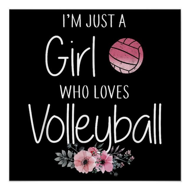 Pôster Camisa De Voleibol Para Mulheres Adolescentes Fofo (Frente)