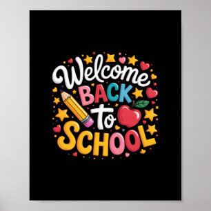 Poster Camisa de Volta à Escola Engraçada Meninos Meninas