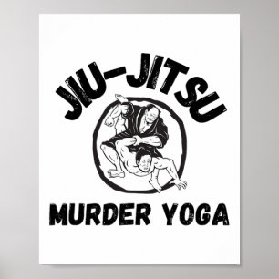 Poster Camisa de Yoga Assassina Engraçada de Jiu Jitsu Br