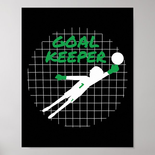 Poster Camisa Divertida de Presente para Goleiro Teme o G (Frente)