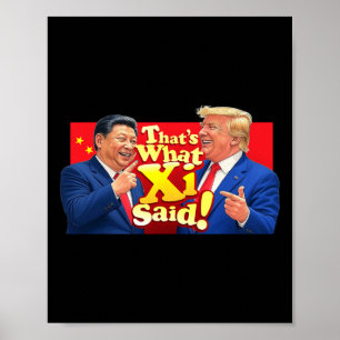 Poster Camisa Divertida Xi e Trump Rindo - É Isso Que Sh