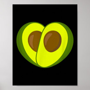 Poster Camisa do abacate - Vegan D viciado em abacate