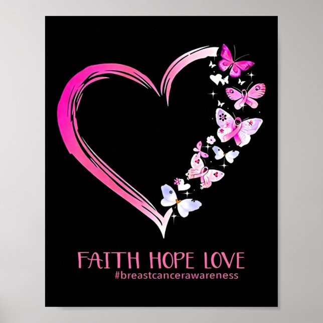 Poster Camisa do Cancer de mama1 (Frente)