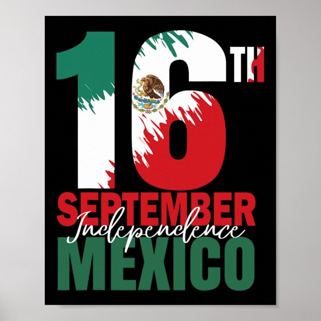 Poster Camisa Do Dia Da Independência Mexicana Fl (Frente)