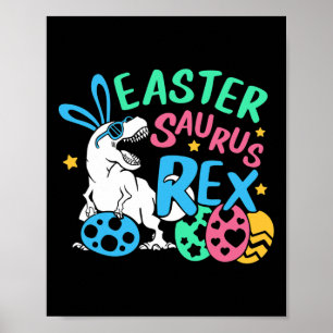 Poster Camisa do Dia de Páscoa Eastersaurus T-rex, Páscoa