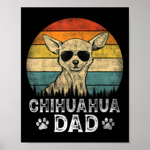 Poster Camisa do Dia dos Pais para Amantes de Cachorro Ch