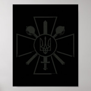 Poster Camisa do Exército Ucraniano Zelenskyy Ucrânia Mil