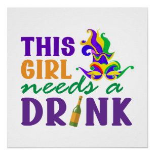 Pôster Camisa do Festival de Grass da Mardi   Mardi Gras