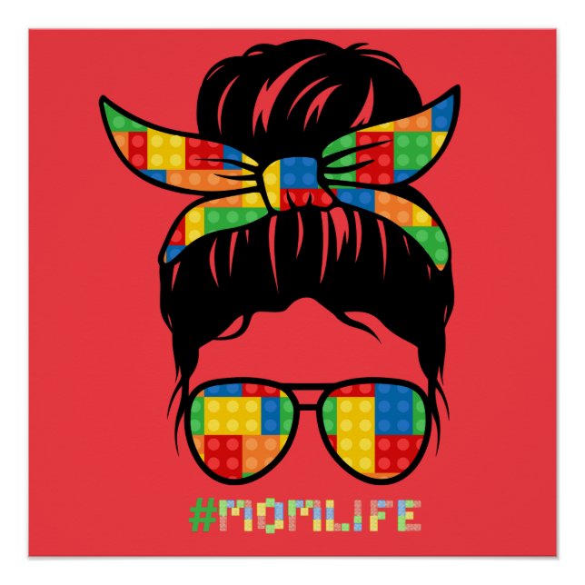 Pôster Camisa do Master Builder | Cabeça de Bloco de Cons (Frente)