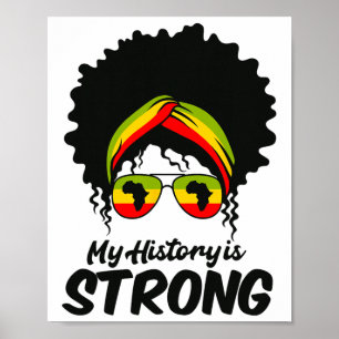 Poster Camisa do Mês da História Negra Minha História É F