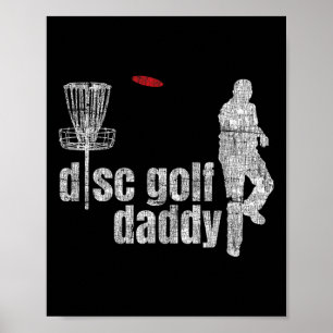 Poster Camisa do Papai de Disco Golfe Frolf Legal