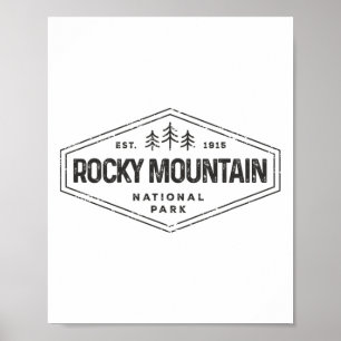Poster Camisa do Parque Nacional Montanhas Rochosas Campi