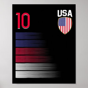 Poster Camisa do Usa Soccer Byll Flag
