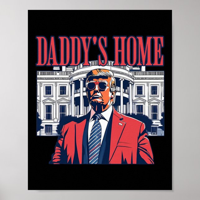 Poster Camisa doméstica Donald Trump 2024 (Frente)