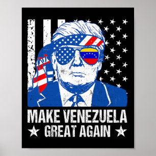 Poster Camisa Donald Trump Engraçado Trump Faça Venezuela