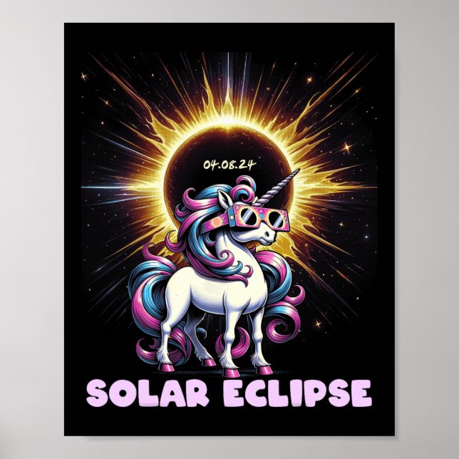 Poster Camisa Eclipse 2024 Total Eclipse 8 de abril 24 Un (Frente)