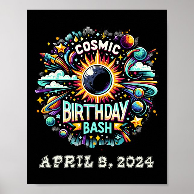 Poster Camisa Eclipse Solar 2024 (Frente)