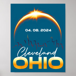 Poster Camisa Eclipse Solar Cleveland Ohio Total