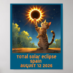 Poster Camisa Eclipse Solar Total Gato Espanha