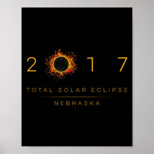 Poster Camisa Eclipse Solar Total Nebraska 2017
