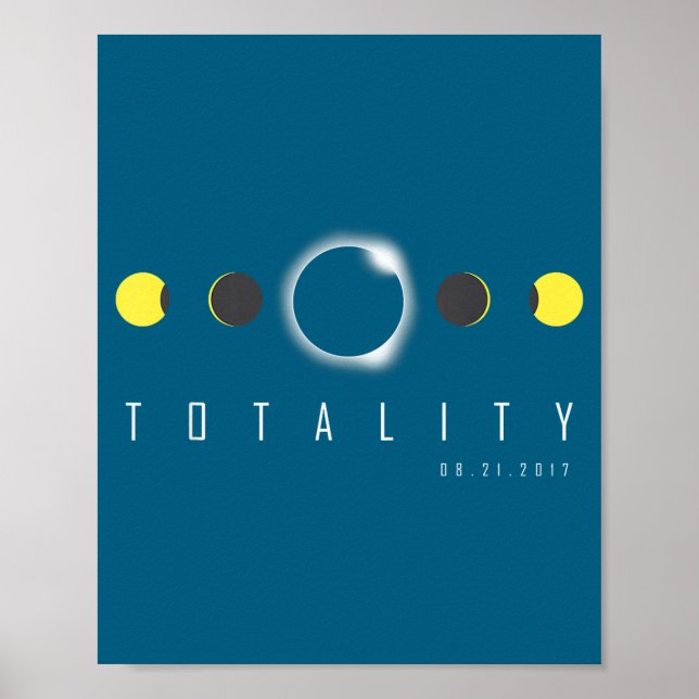 Poster Camisa Eclipse Total 2017 Eclipse Solar (Frente)