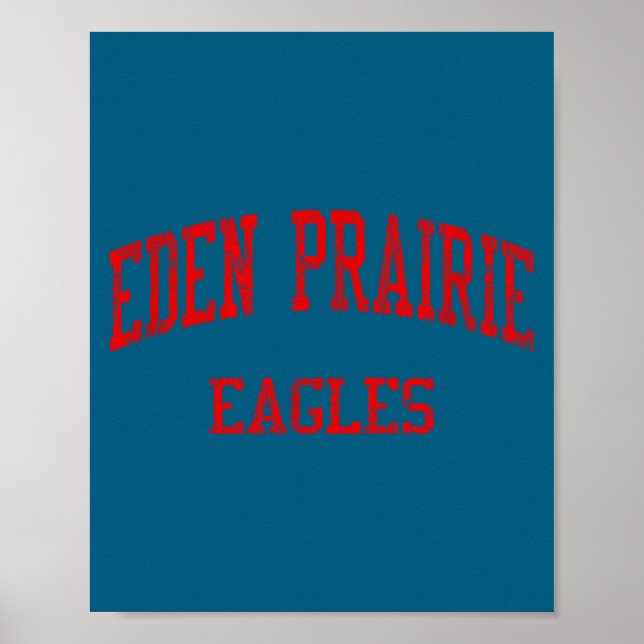 Poster Camisa Eden Prairie High School Hs (Frente)