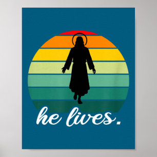 Poster Camisa Ele Vive Jesus Cristo Ressurreição
