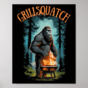Poster Camisa Engraçada Barbecue Griller - Pé Grande Grel