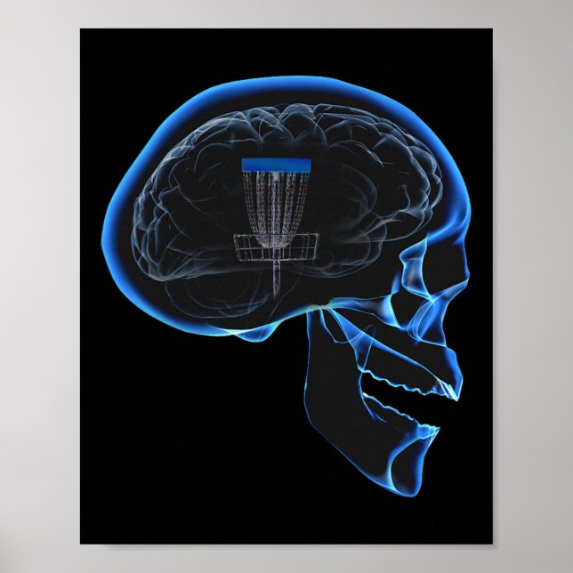 Poster Camisa engraçada de Disc Golf - Eu (Frente)