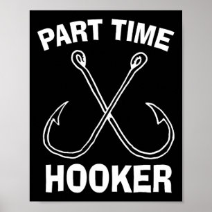 Poster Camisa engraçada de equipamentos de pesca presente
