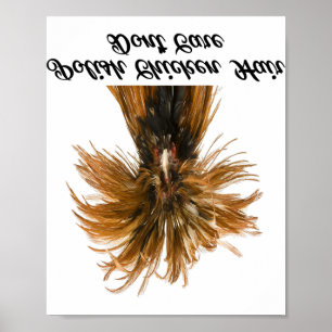 Poster Camisa engraçada de frango polonês - Frango polonê