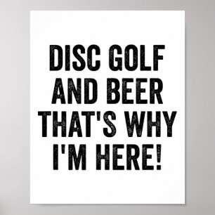 Poster Camisa engraçada de golfe de disco homens mulher E