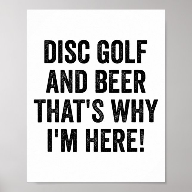 Poster Camisa engraçada de golfe de disco homens mulher E (Frente)