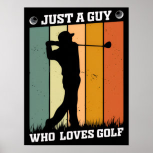 Poster Camisa engraçada de golfe - Saia com estilo e humo