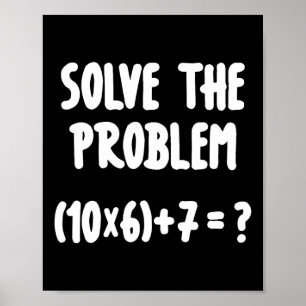 Poster Camisa engraçada de matemática da Brainrot 67 Meme