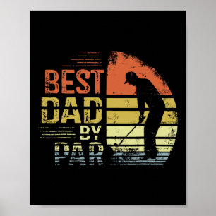 Poster Camisa Engraçada De Pai De Golfe - Presente De Dia