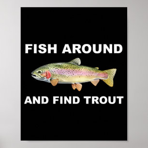 Poster Camisa engraçada de pesca para