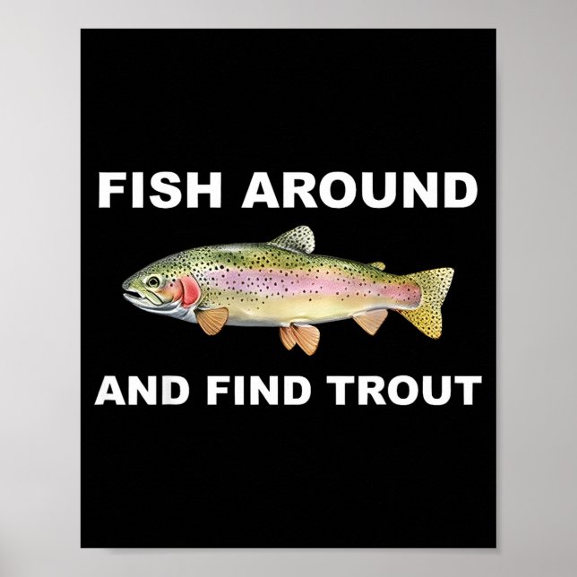 Poster Camisa engraçada de pesca para (Frente)