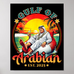 Poster Camisa Engraçada Do Golfo De Árabe Est 2025 Funny