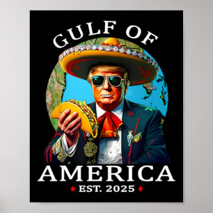 Poster Camisa Engraçada Do Golfo Dos Eua América No Leste
